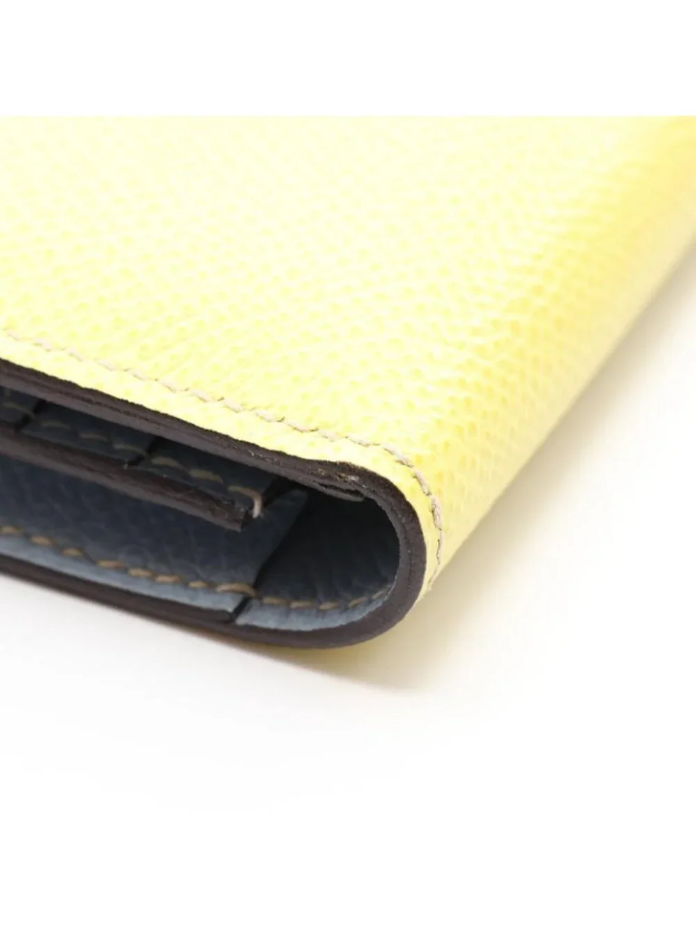 Hermes Bifold Wallet Bearn Soufflet Blue Run